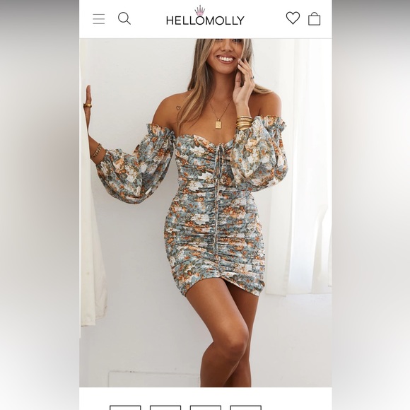 Hello Molly Basque Country Floral Dress Size US 4 - Picture 3 of 7